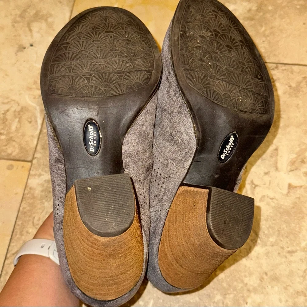 Dr. Scholl’s memory foam cool fit cheer lace up ankle bootie boots gray 8.5 - Picture 10 of 10